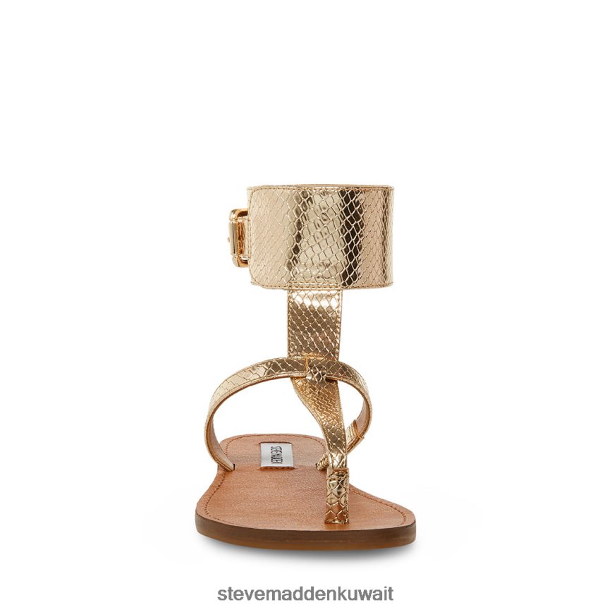 Steve Madden نحيف ريكو ثعبان الذهب أحذية 6JPNNF40