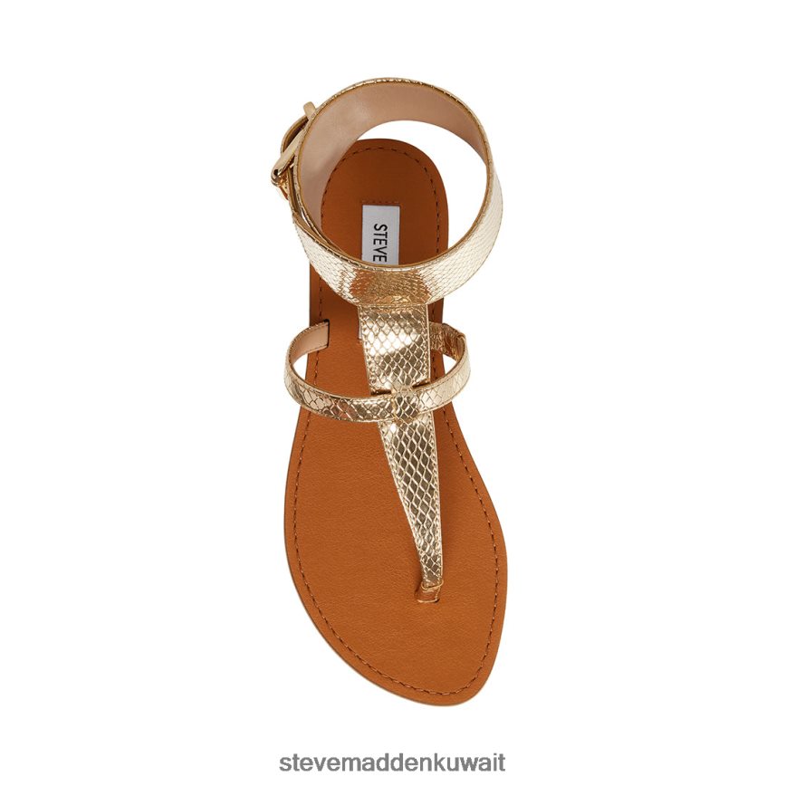 Steve Madden نحيف ريكو ثعبان الذهب أحذية 6JPNNF40