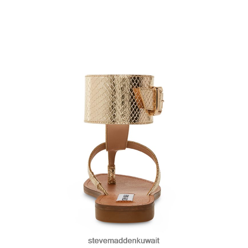 Steve Madden نحيف ريكو ثعبان الذهب أحذية 6JPNNF40