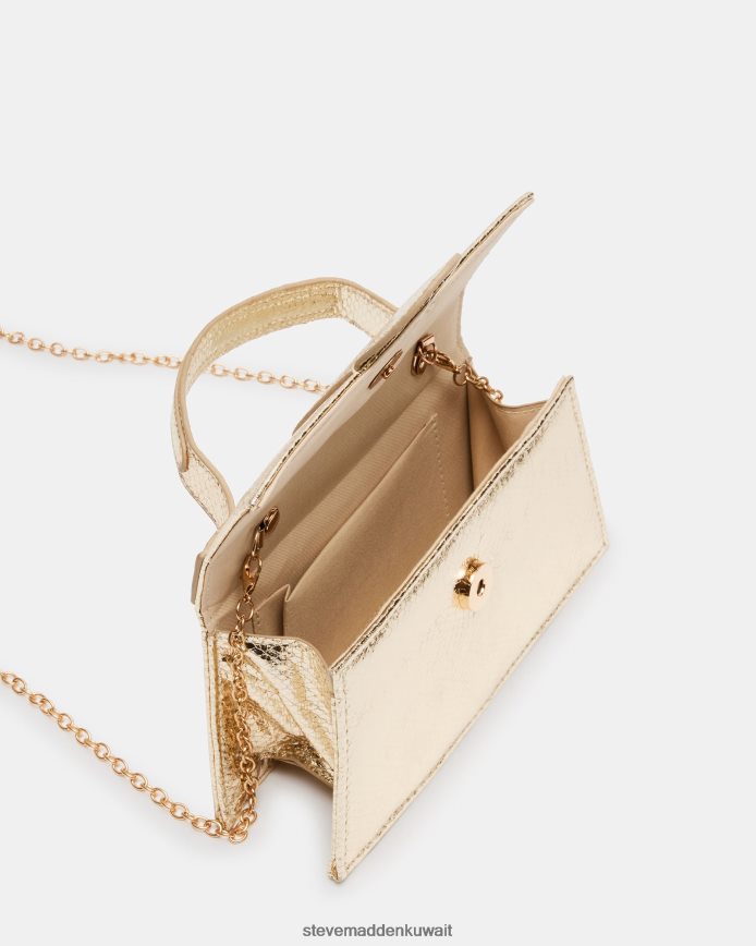 Steve Madden للجنسين بارلان ثعبان الذهب شنطة 6JPNNF436