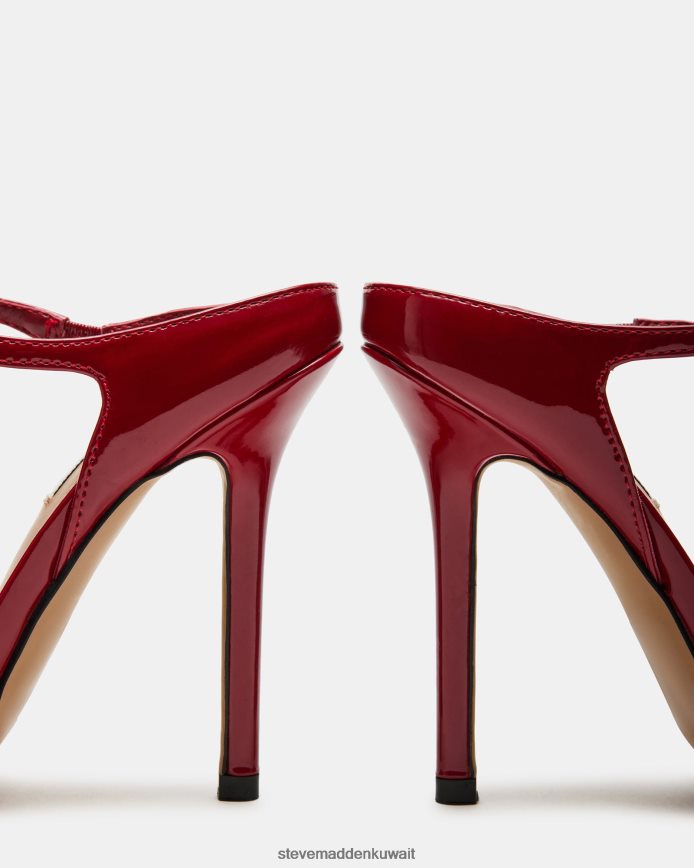 Steve Madden نحيف مذهل براءة اختراع حمراء أحذية 6JPNNF507