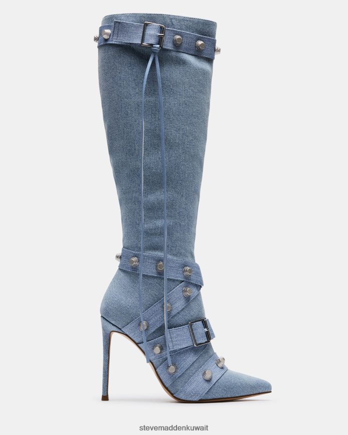 Steve Madden نحيف فينك قماش الدنيم أحذية 6JPNNF518