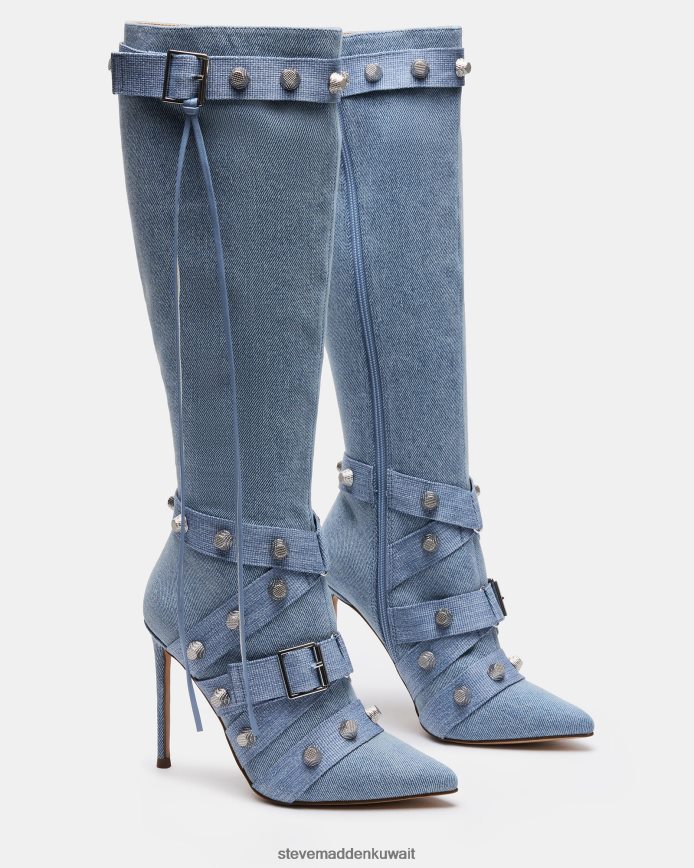 Steve Madden نحيف فينك قماش الدنيم أحذية 6JPNNF518