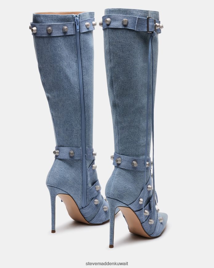 Steve Madden نحيف فينك قماش الدنيم أحذية 6JPNNF518