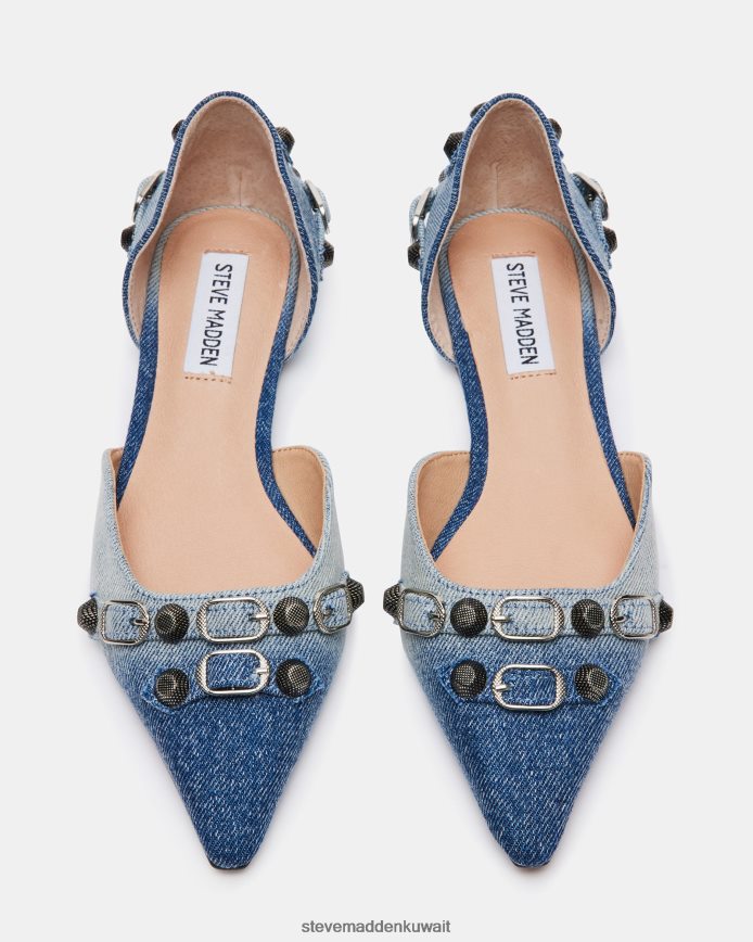 Steve Madden نحيف داليا قماش الدنيم أحذية 6JPNNF521