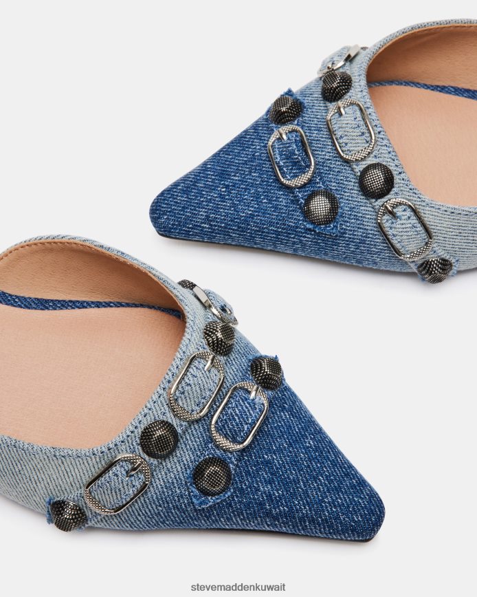 Steve Madden نحيف داليا قماش الدنيم أحذية 6JPNNF521