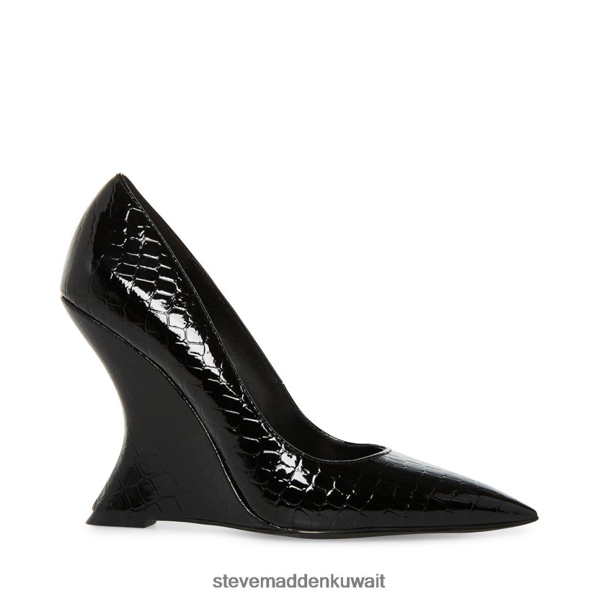 Steve Madden نحيف منافسة تمساح أسود أحذية 6JPNNF525