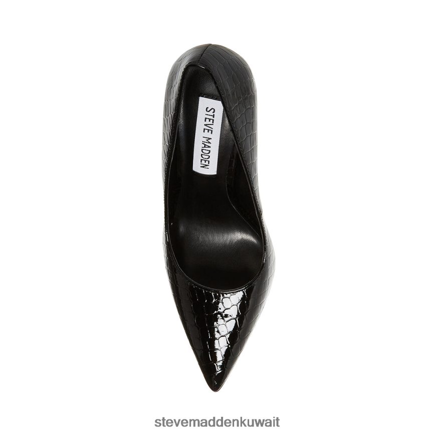 Steve Madden نحيف منافسة تمساح أسود أحذية 6JPNNF525