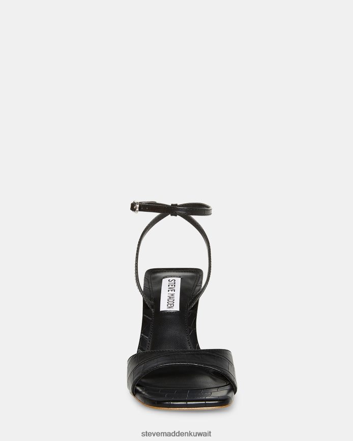 Steve Madden نحيف روزلين تمساح أسود أحذية 6JPNNF529