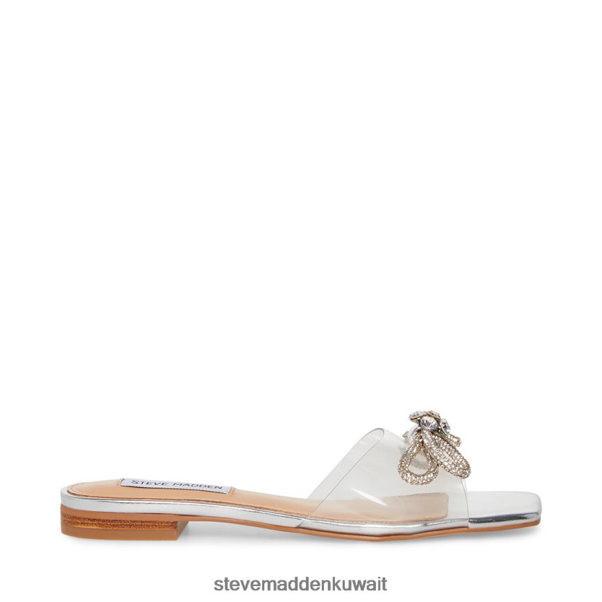 Steve Madden نحيف فيدا فضة أحذية 6JPNNF52
