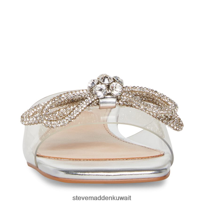Steve Madden نحيف فيدا فضة أحذية 6JPNNF52