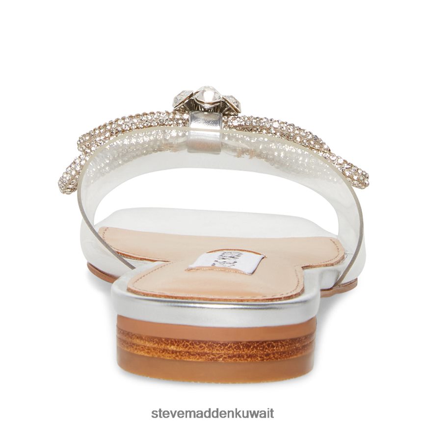Steve Madden نحيف فيدا فضة أحذية 6JPNNF52