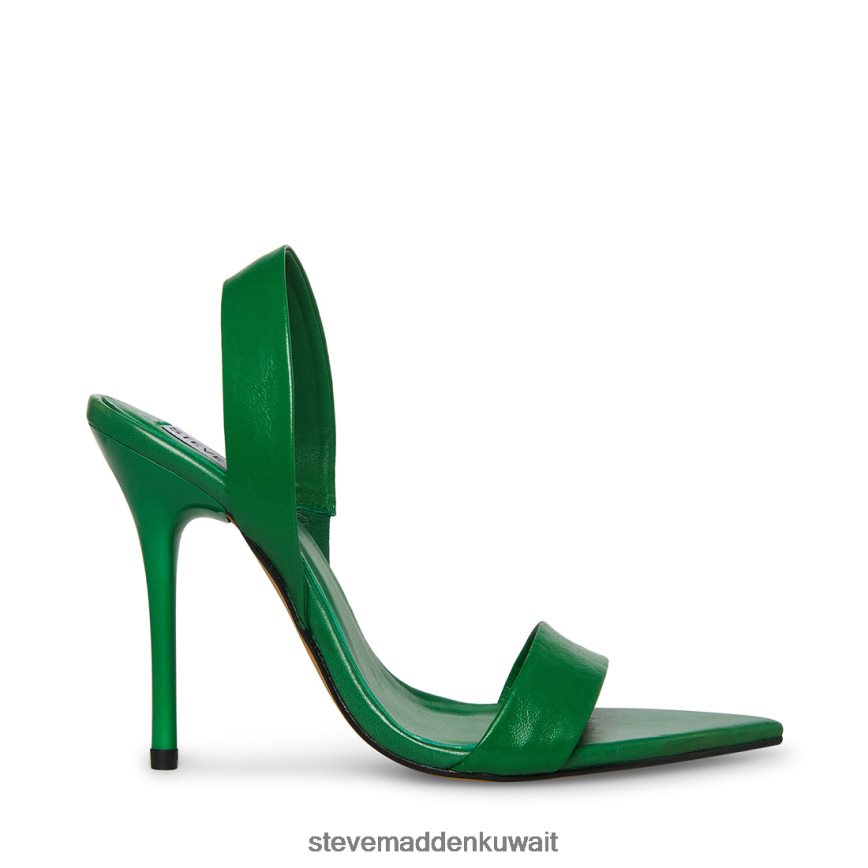 Steve Madden نحيف باتالي جلد أخضر أحذية 6JPNNF536