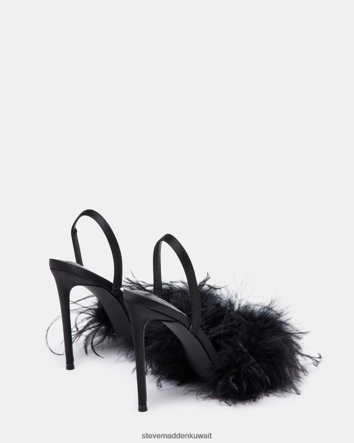 Steve Madden نحيف الكسيس الساتان الأسود أحذية 6JPNNF538