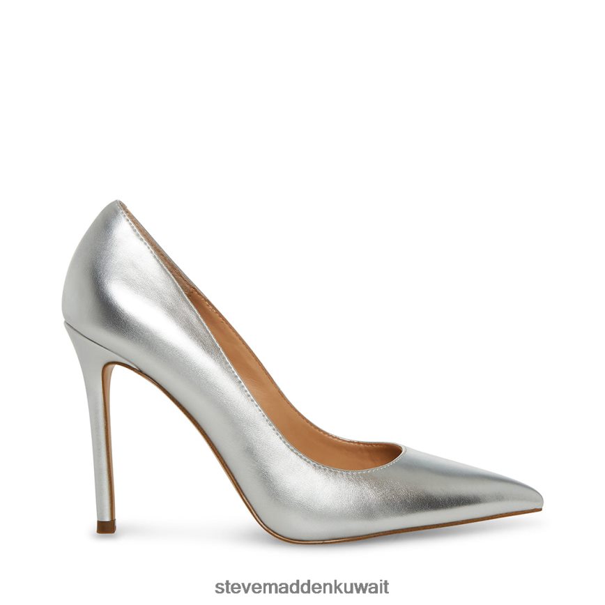 Steve Madden نحيف إيفلين فضة أحذية 6JPNNF543