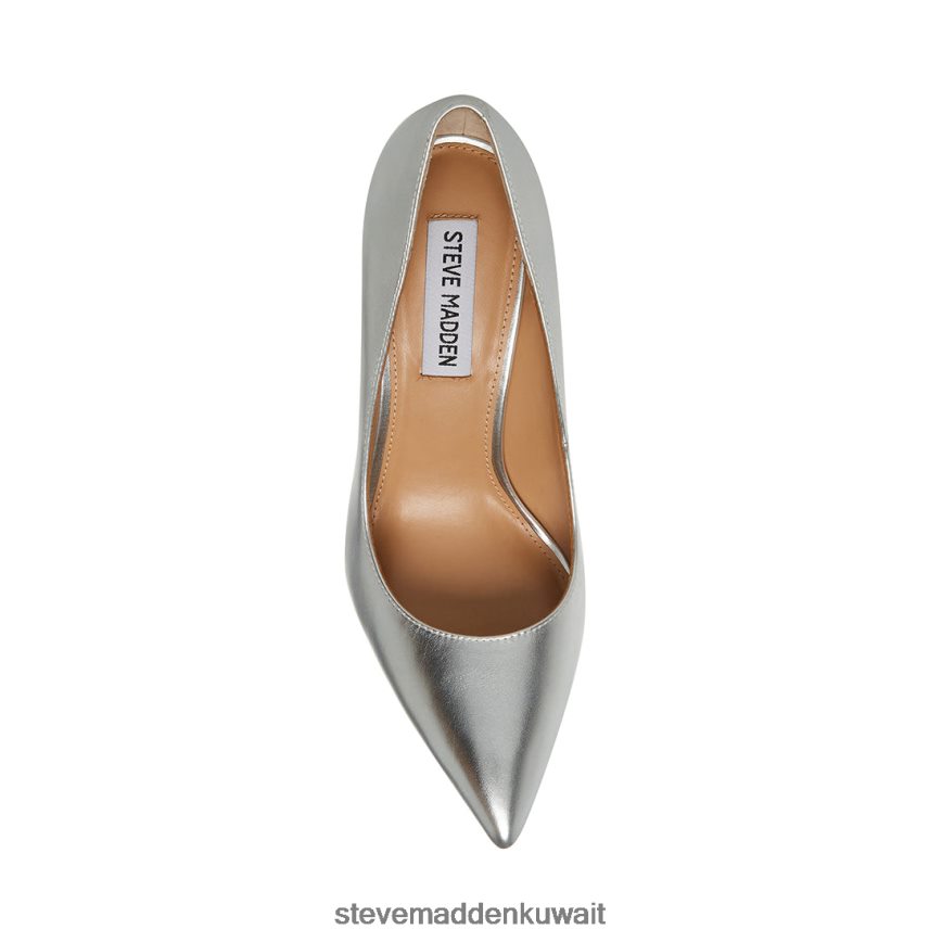 Steve Madden نحيف إيفلين فضة أحذية 6JPNNF543