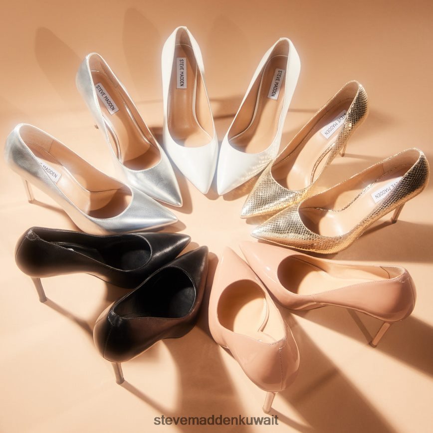 Steve Madden نحيف إيفلين فضة أحذية 6JPNNF543