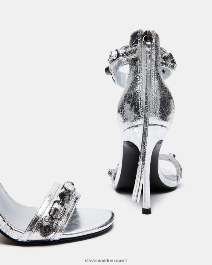 Steve Madden نحيف ثمين فضة أحذية 6JPNNF545