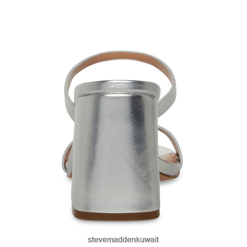Steve Madden نحيف بريجيت فضة أحذية 6JPNNF549
