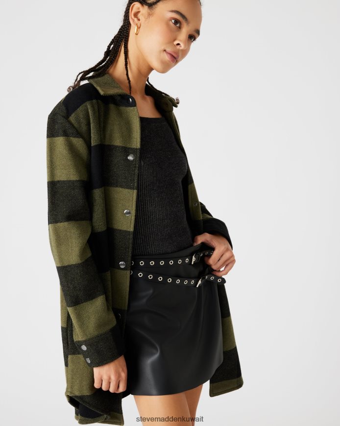 Steve Madden نحيف معطف إلدريدج منقوش حكيم يلبس 6JPNNF577