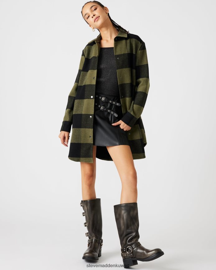 Steve Madden نحيف معطف إلدريدج منقوش حكيم يلبس 6JPNNF577