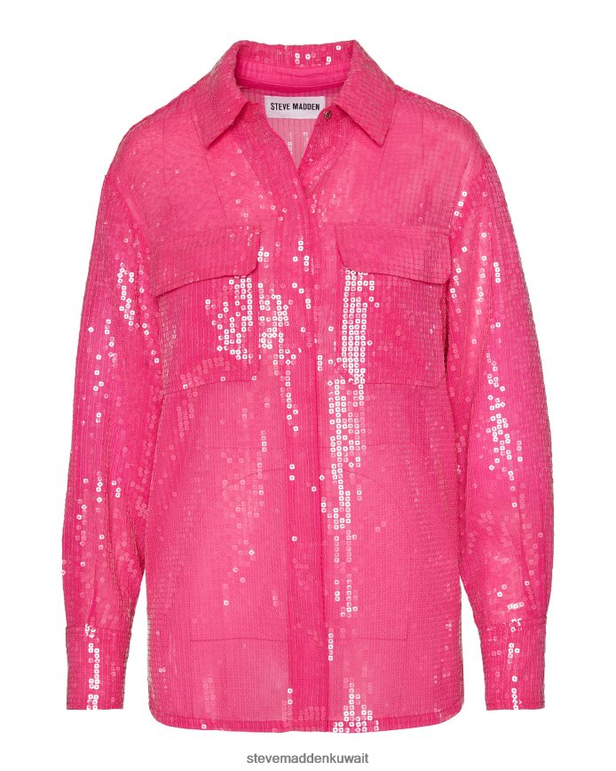 Steve Madden نحيف شاكيت سيموني وردي فاقع يلبس 6JPNNF581