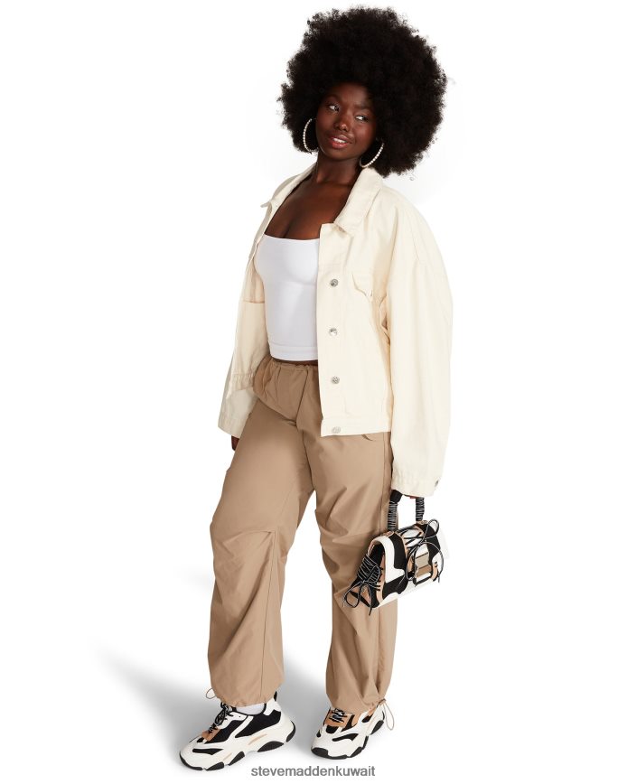 Steve Madden نحيف سترة الدنيم سيينا كريم يلبس 6JPNNF584