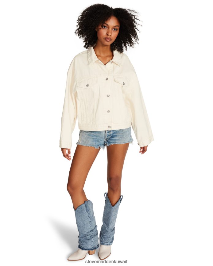 Steve Madden نحيف سترة الدنيم سيينا كريم يلبس 6JPNNF584