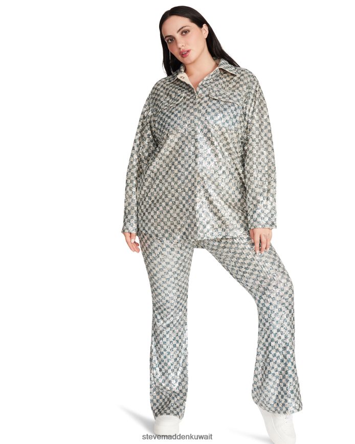 Steve Madden نحيف أندي شاكيت فضة يلبس 6JPNNF600