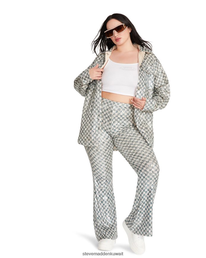 Steve Madden نحيف أندي شاكيت فضة يلبس 6JPNNF600