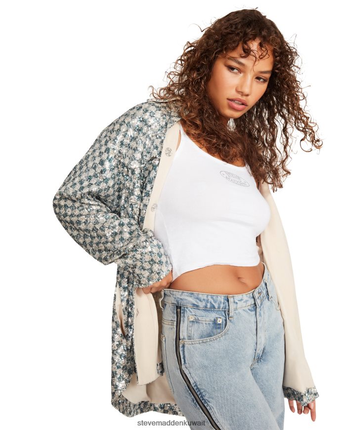 Steve Madden نحيف أندي شاكيت فضة يلبس 6JPNNF600