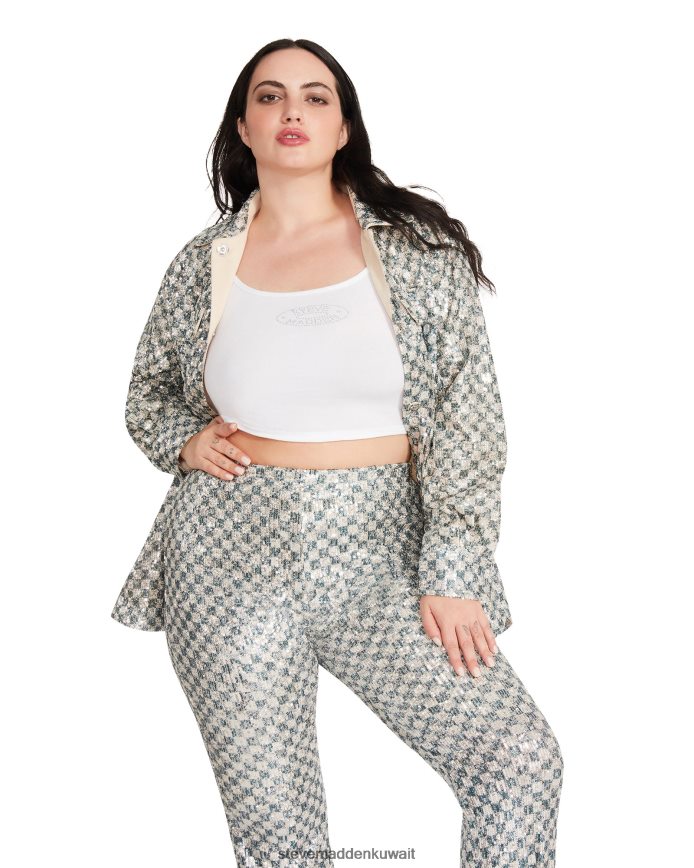 Steve Madden نحيف أندي شاكيت فضة يلبس 6JPNNF600