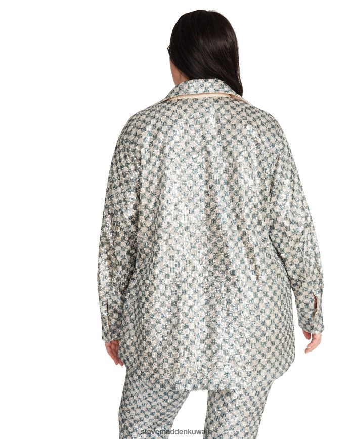 Steve Madden نحيف أندي شاكيت فضة يلبس 6JPNNF600