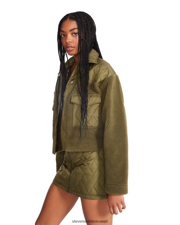 Steve Madden نحيف سترة القزحية زيتون يلبس 6JPNNF605