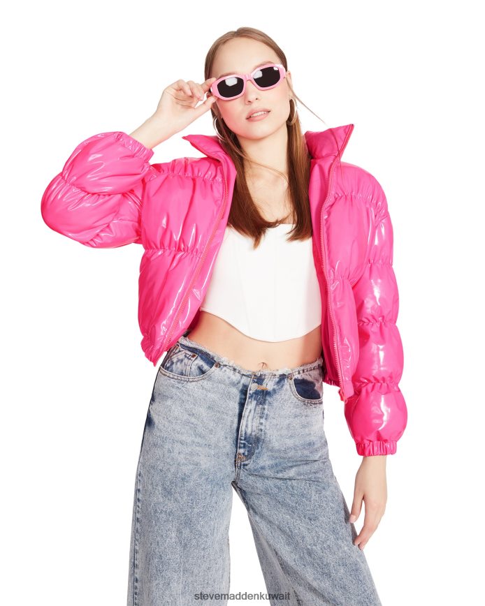 Steve Madden نحيف سترة عدن وردي فاقع يلبس 6JPNNF611