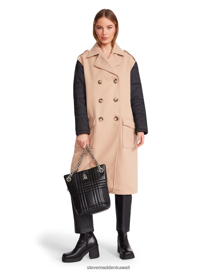 Steve Madden نحيف معطف السافانا نسيج الجمل يلبس 6JPNNF619