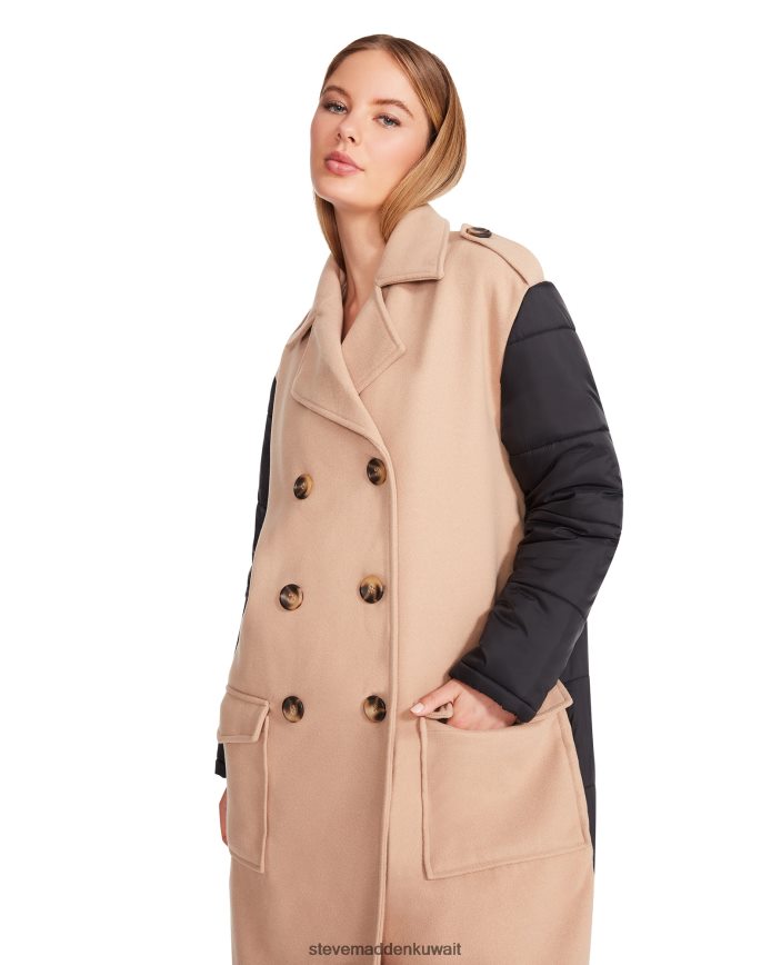 Steve Madden نحيف معطف السافانا نسيج الجمل يلبس 6JPNNF619