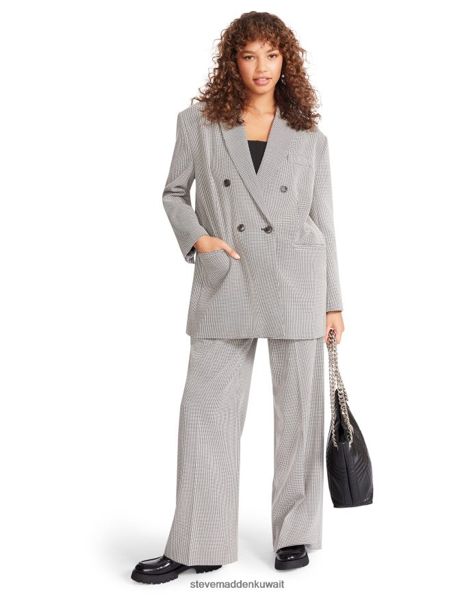 Steve Madden نحيف سترة إيزابيلا منقوشة أسود يلبس 6JPNNF620