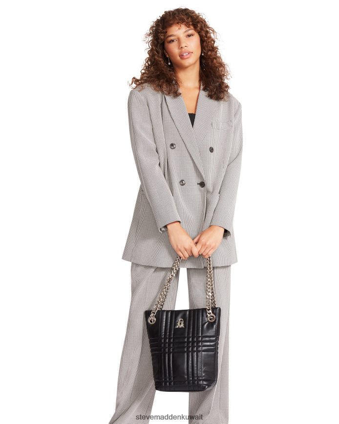 Steve Madden نحيف سترة إيزابيلا منقوشة أسود يلبس 6JPNNF620