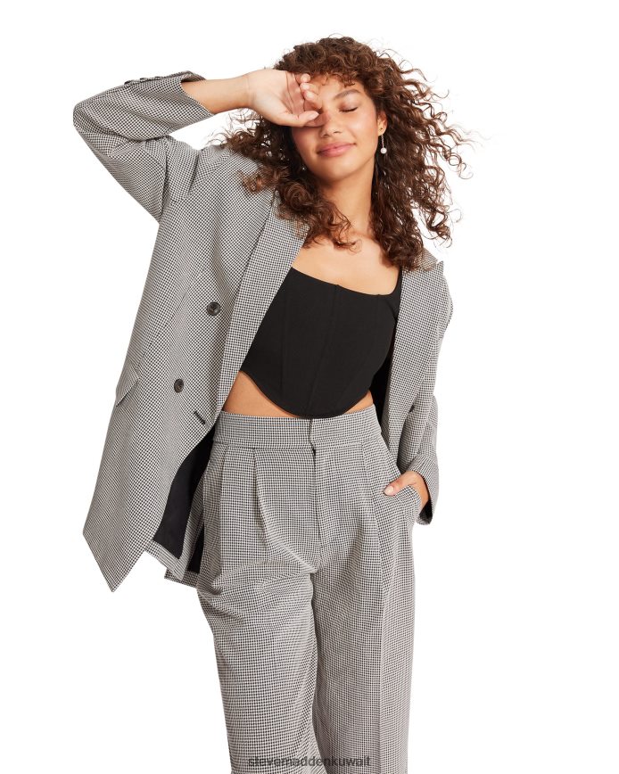 Steve Madden نحيف سترة إيزابيلا منقوشة أسود يلبس 6JPNNF620