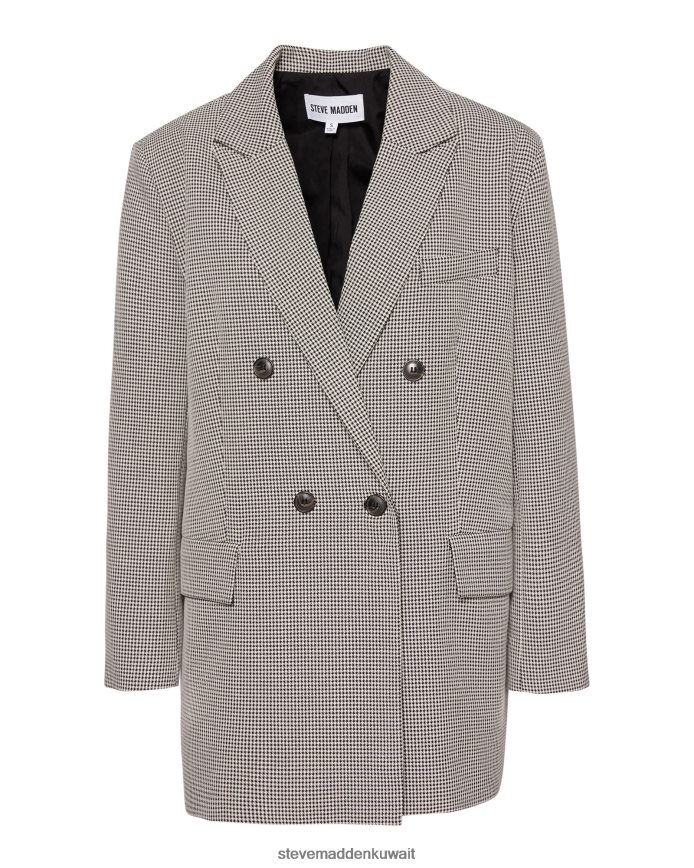 Steve Madden نحيف سترة إيزابيلا منقوشة أسود يلبس 6JPNNF620