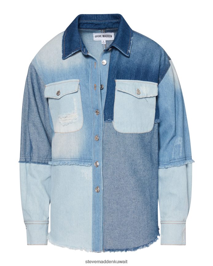Steve Madden نحيف كايلي شاكيت قماش الدنيم يلبس 6JPNNF628