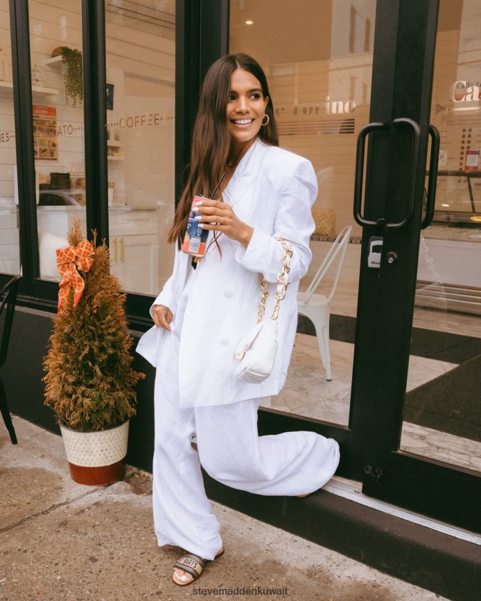 Steve Madden نحيف إيزابيلا بانت أبيض يلبس 6JPNNF632