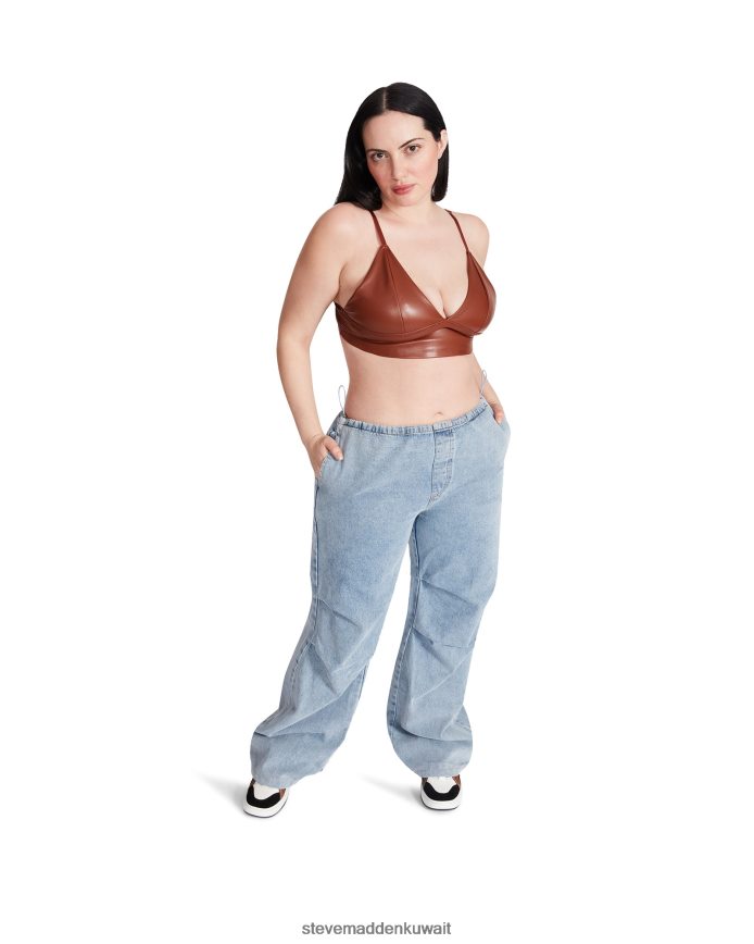 Steve Madden نحيف بيا المظلة بانت قماش الدنيم يلبس 6JPNNF636