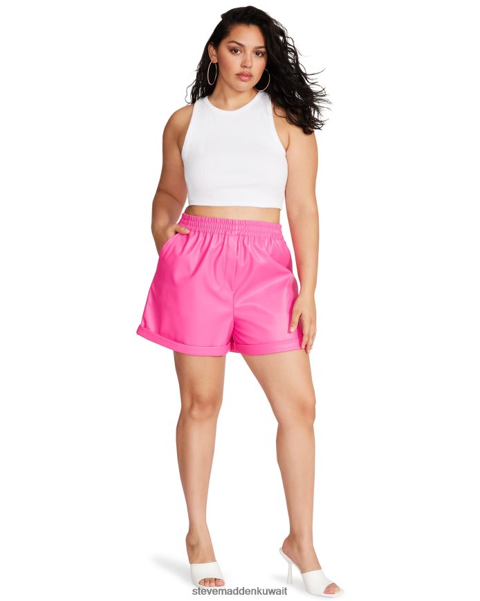 Steve Madden نحيف فوندا قصيرة وردي فاقع يلبس 6JPNNF639