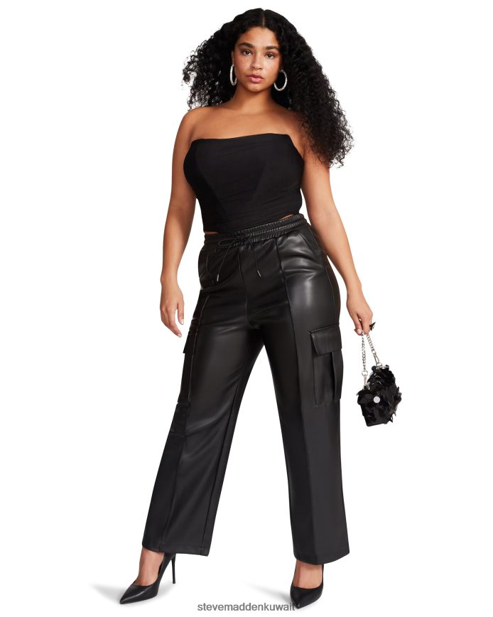 Steve Madden نحيف كورت بانت أسود يلبس 6JPNNF644