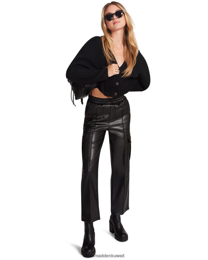 Steve Madden نحيف كورت بانت أسود يلبس 6JPNNF644