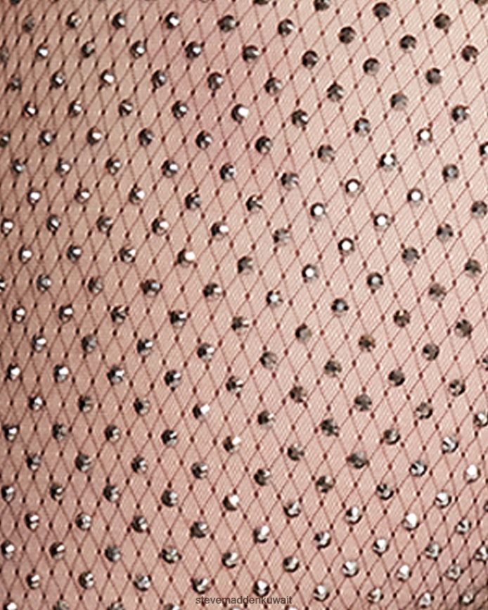 Steve Madden نحيف السراويل شبكة حجر الراين أسود يلبس 6JPNNF652