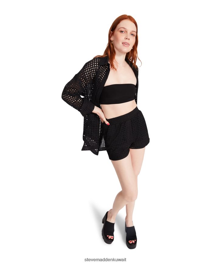 Steve Madden نحيف جلينون قصير أسود يلبس 6JPNNF665