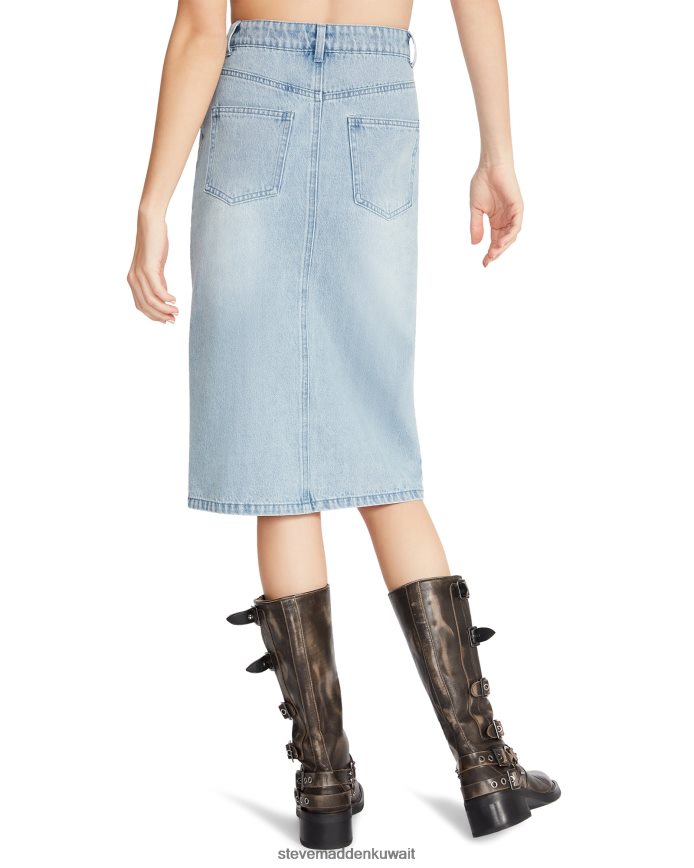 Steve Madden نحيف تنورة ايفون جان قماش الدنيم يلبس 6JPNNF673